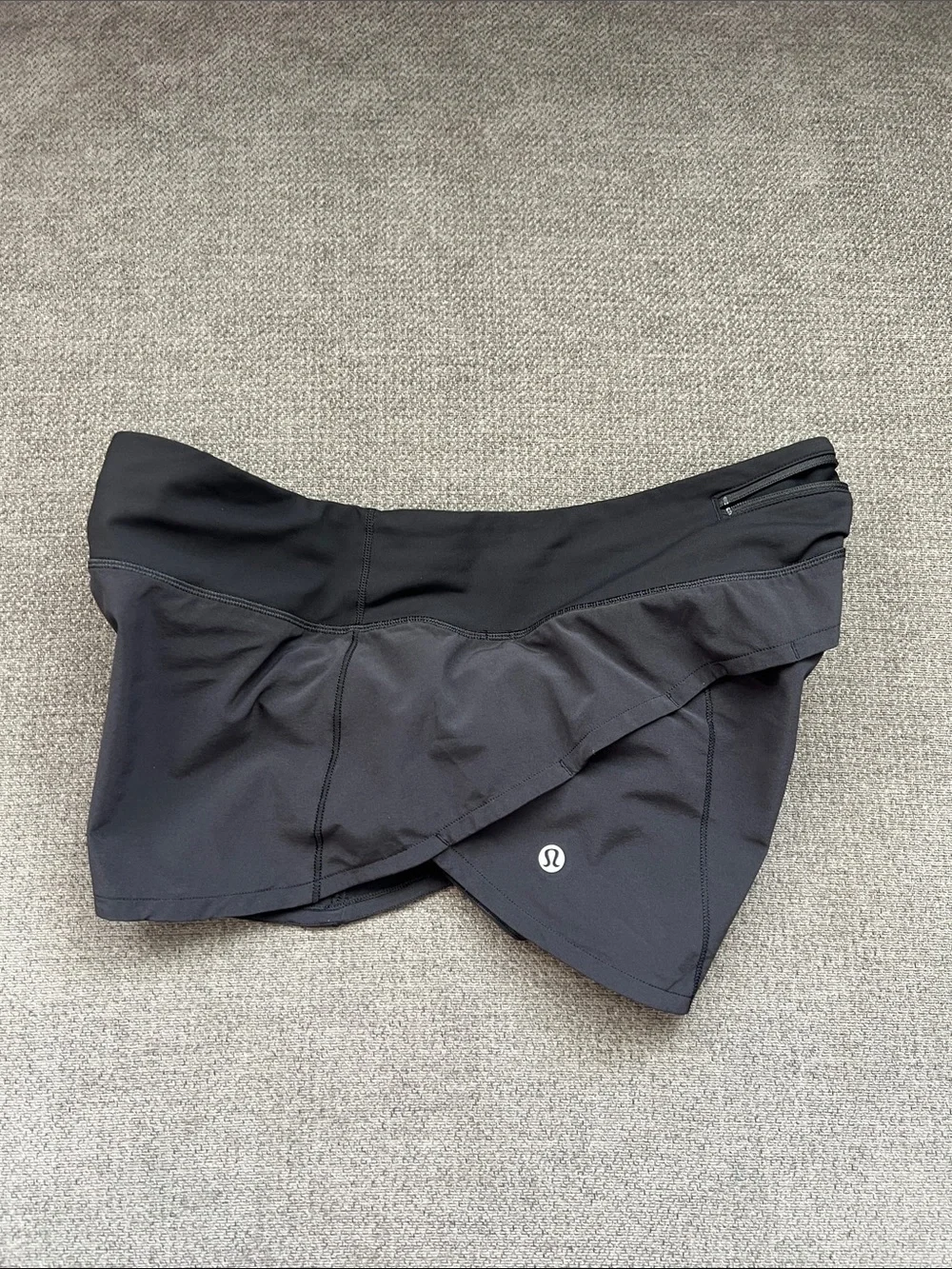 lululemon athletica Black Layered Athletic Running Shorts